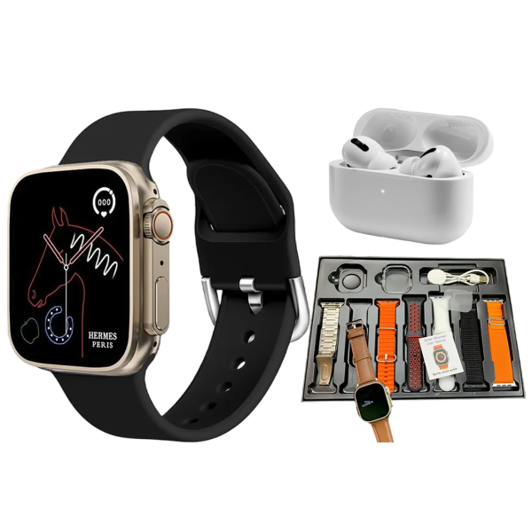 Gift Box DT900 Combo Smart Watch + Air Pods + Adapter